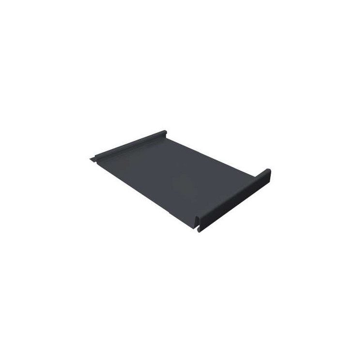 Фальцевая кровля Кликфальц Grand Line 0,5 GreenCoat Pural BT RR 23 Темно-Серый - фото №1